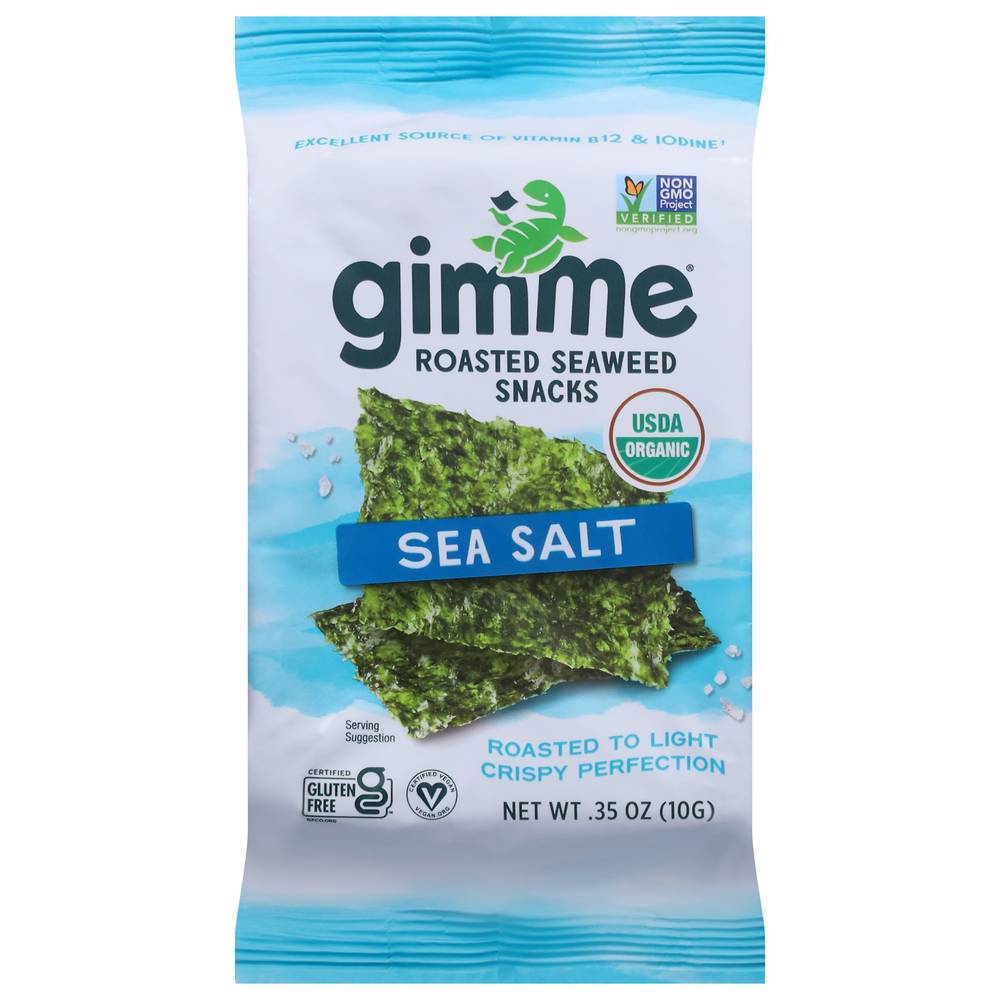 Gimme Organic Roasted Seaweed (sea salt)