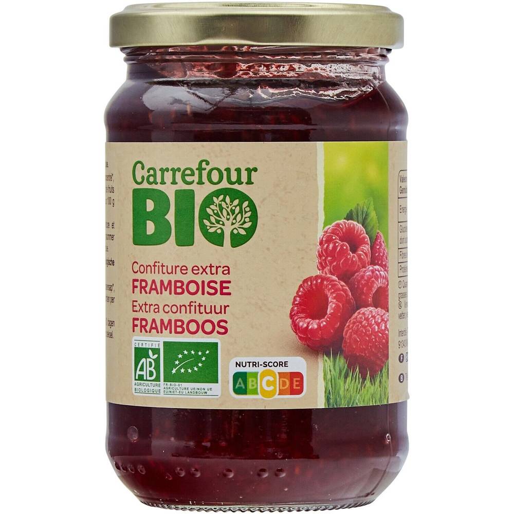 Carrefour Bio - Confiture extra framboise