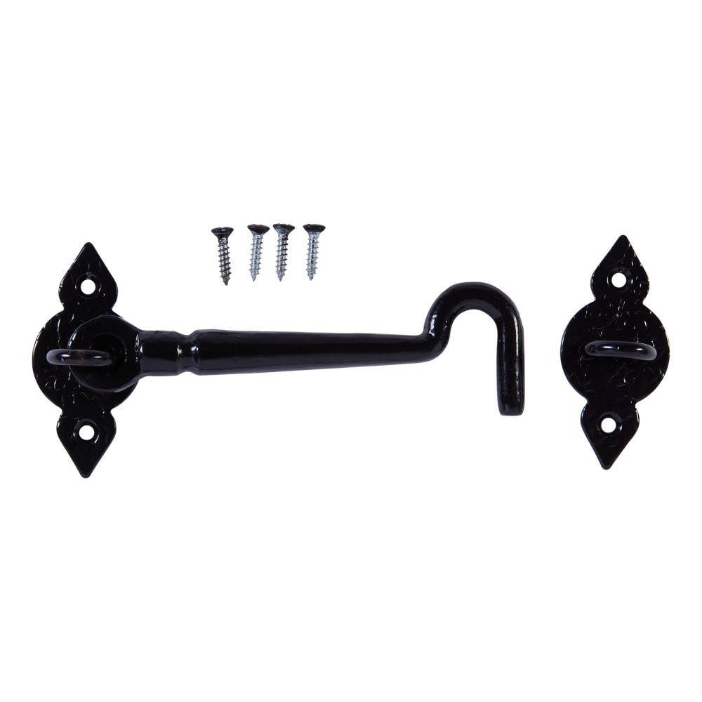 National Hardware Spear 6-in Black Gate Latch | N100-054