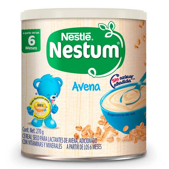 Nestum cereal etapa 1 avena sin azúcar (lata 270 g)