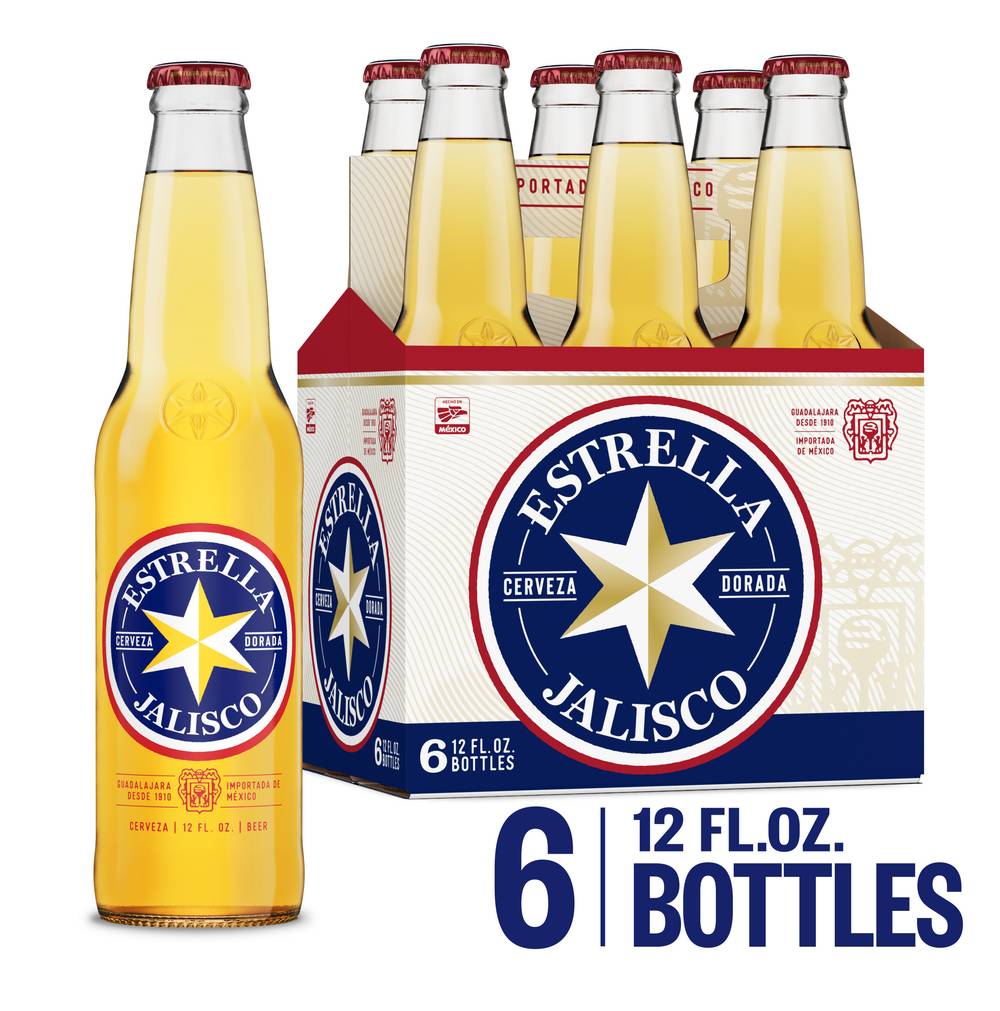 Estrella Jalisco Mexican Pale Lager Beer (6 x 12 fl oz)