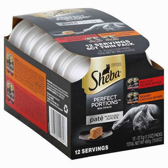 Sheba Perfect Portions Chicken and Delicate Salmon Entrée (6 pack, 2.64 oz)