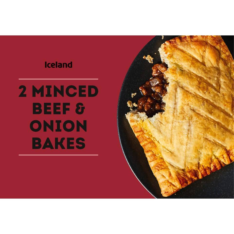 Iceland Minced Beef & Onion Bakes (2 pack)