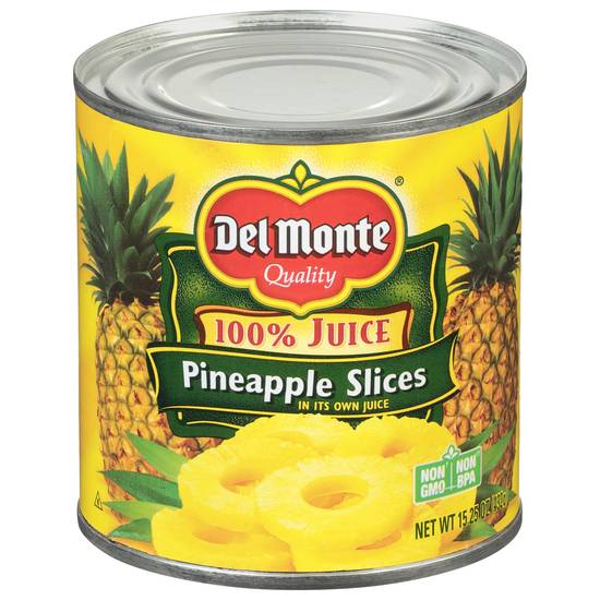 Del Monte 100% Juice Pineapple Slices