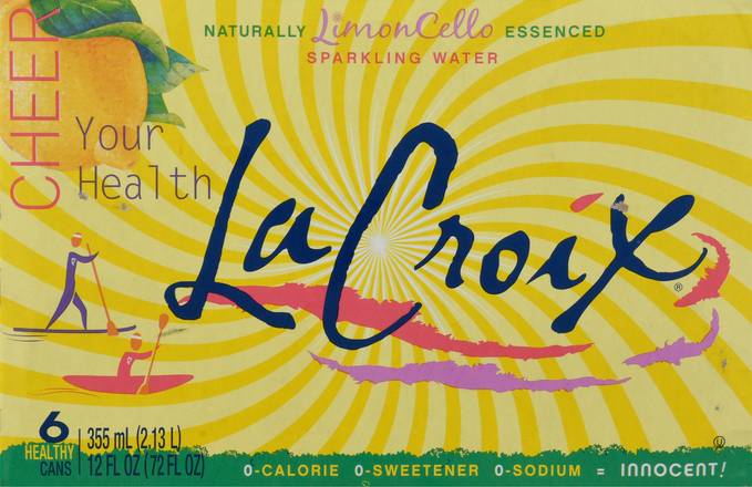 Lacroix Lemon Cello Sparkling Water (6 pack, 12 fl oz)