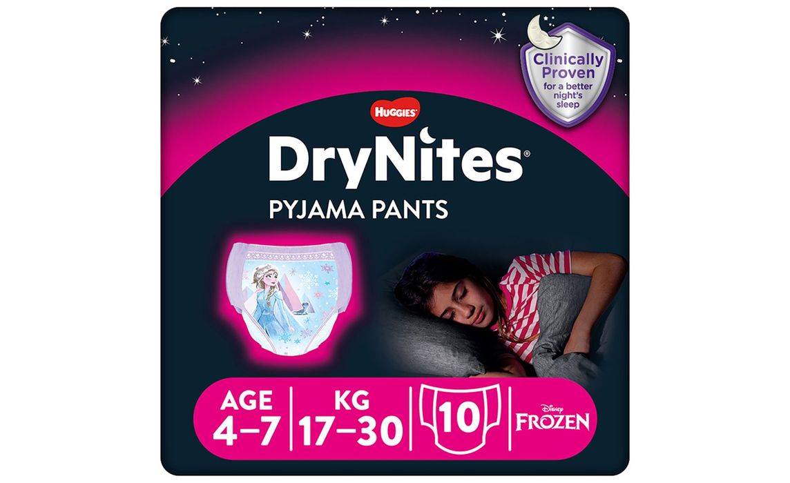 Drynites 10 Pyjama Pants Age 4-7 17-30kg (391295)