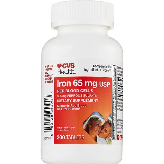 CVS Health Iron 65 mg Tablets, 200 CT