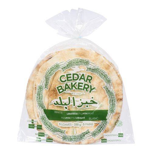 Cedar Bakery White Lebanese Pita Bread (330 g)