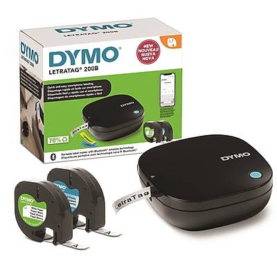 Dymo Letratag 200B Portable Thermal Bluetooth Label Maker (Black)