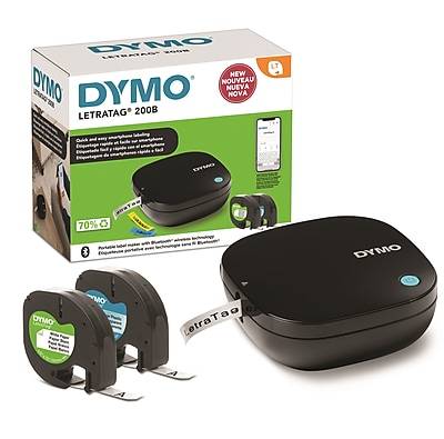 Dymo Letratag 200B Portable Thermal Bluetooth Label Maker (Black)