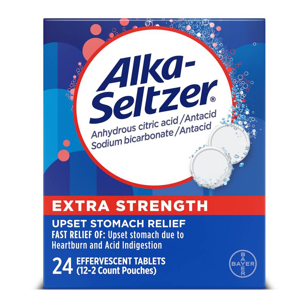 Alka-Seltzer Extra Strength Antacid Effervescent Tablets, 24CT