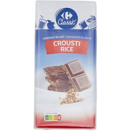 Carrefour - Chocolat lait crousti rice