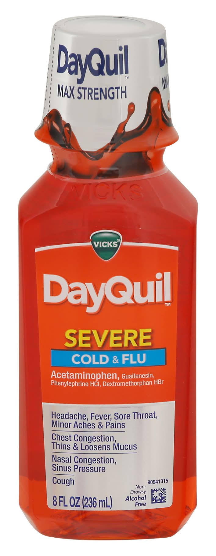 Vicks Dayquil Max Strength Severe Cold & Flu (8 fl oz)