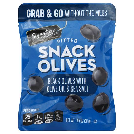 Signature Select Pitted Snack Olives (1.1 oz)