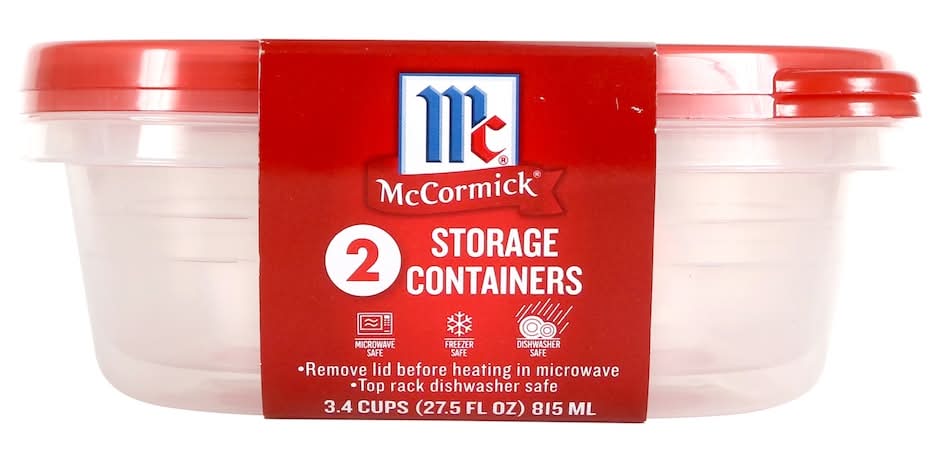 McCormick Food Storage Containers With Lids 27.5 fl oz (2 ct)