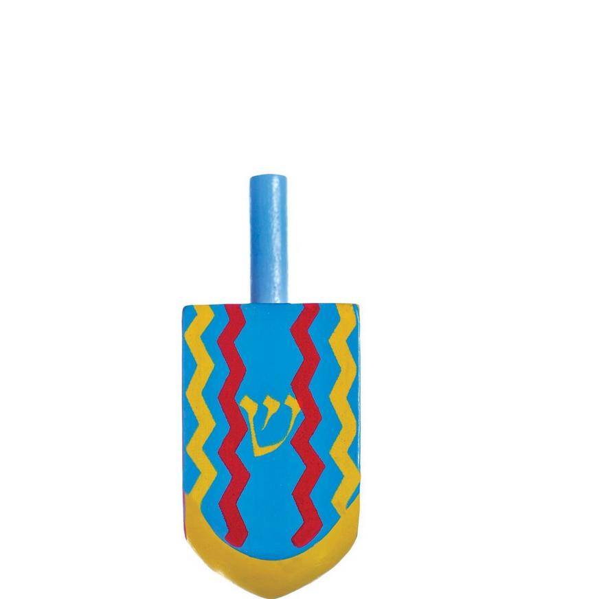 Painted Wooden Dreidel