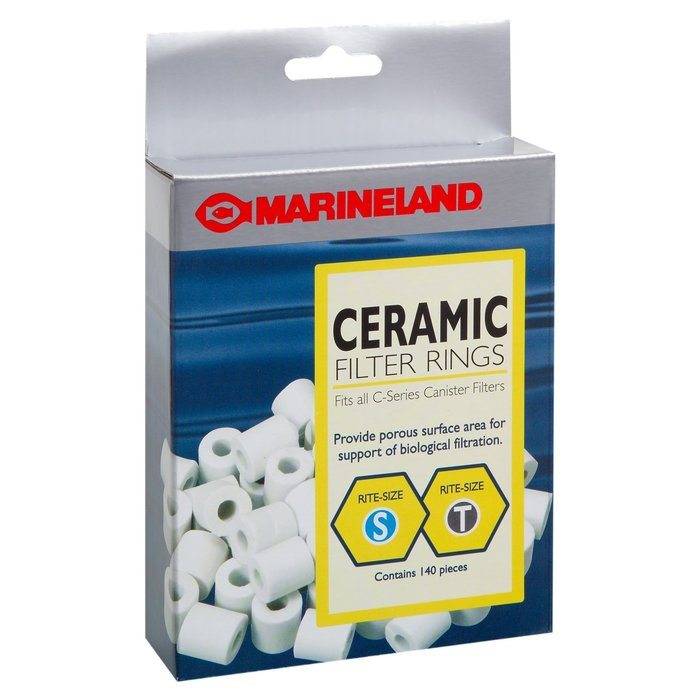 Marineland Biological Filtration Canister Filter Ceramic Rings For Fish (140 ct)