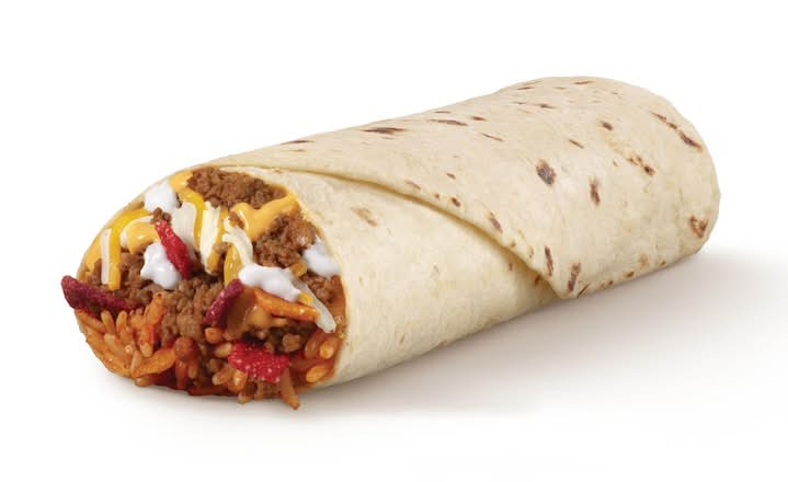 Beefy Triple Melt Burrito