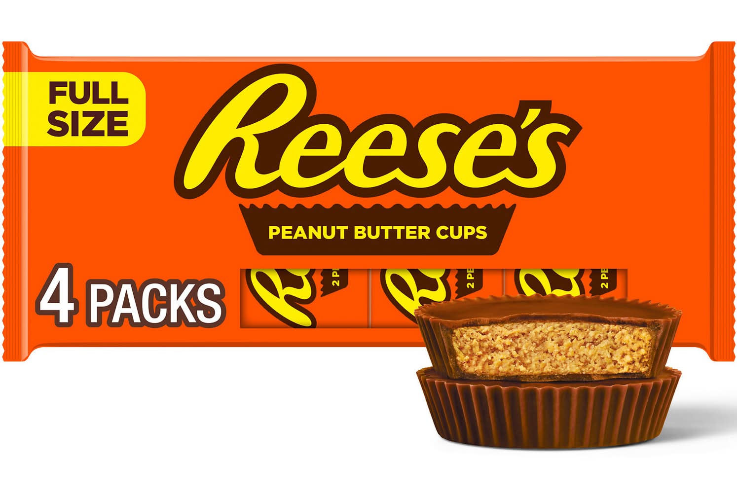 Reese's Milk Chocolate Candy packs, Peanut Butter (4 x 1.5 oz)