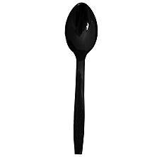 Tablemate - Black Hard Plastic Serving Spoons - 12 pk