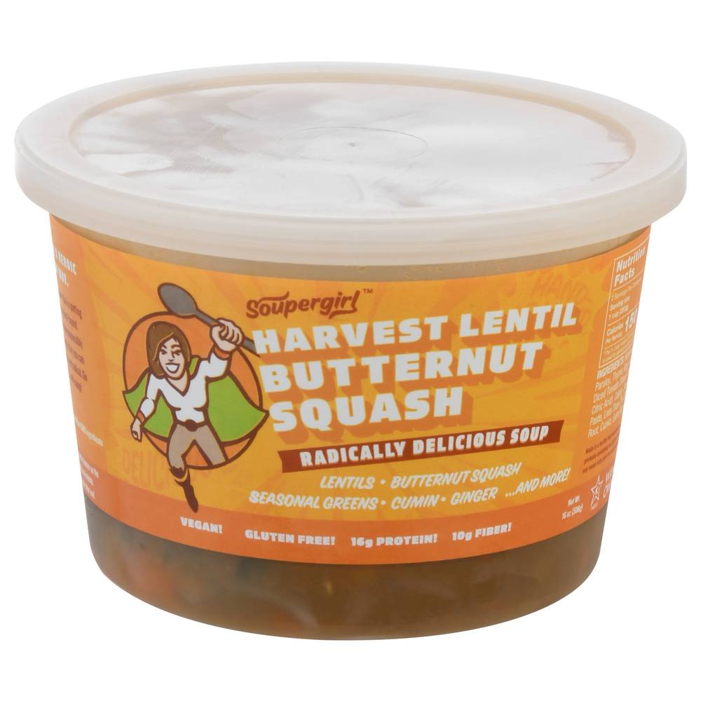 Soupergirl Vegan Harvest Lentil Butternut Squash Soup (16 oz)