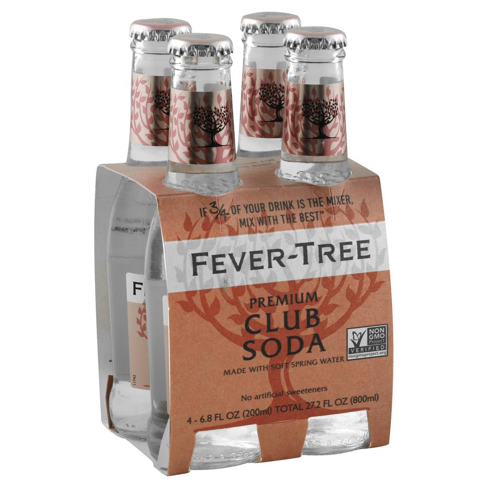 Fever-Tree Premium Club Soda (4 pack, 6.8 fl oz)