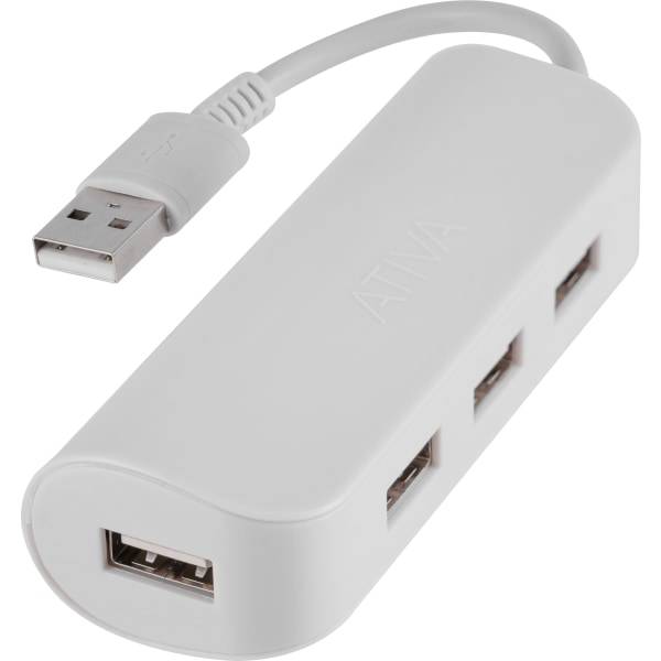 Ativa Usb 2.0 4-port Hub, Silver