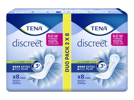 Tena Discreet Extra Plus Incontinence Pads (16 pack)