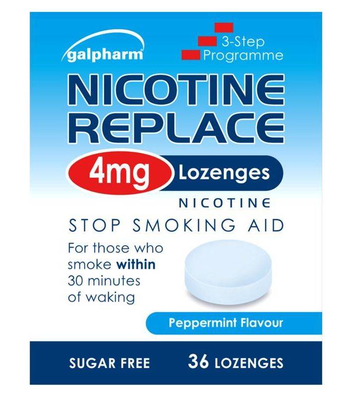Galpharm Nicotine Replace 4 mg Peppermint Flavour 36 Lozenges
