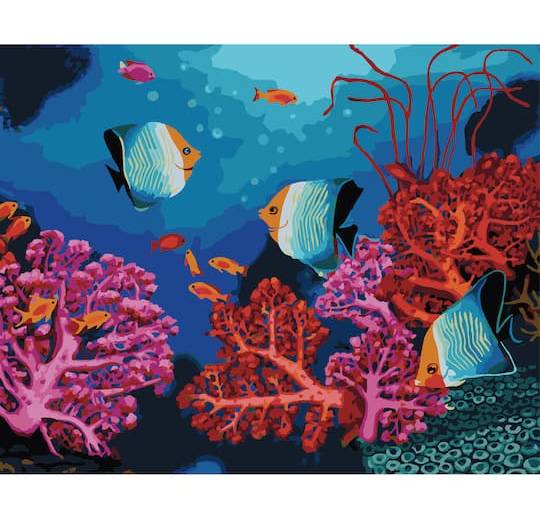 Sea Life Paint-By-Number Kit By Artist'S Loft