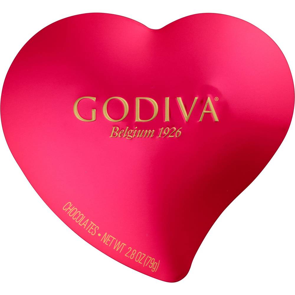 Godiva Dark & Milk Heart Tin, 2.8 Oz