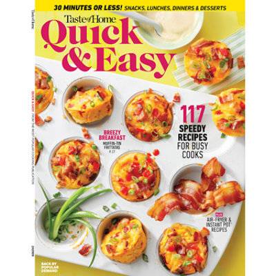 Taste Of Home Quick & Easy Recipes For Busy Cooks - Each