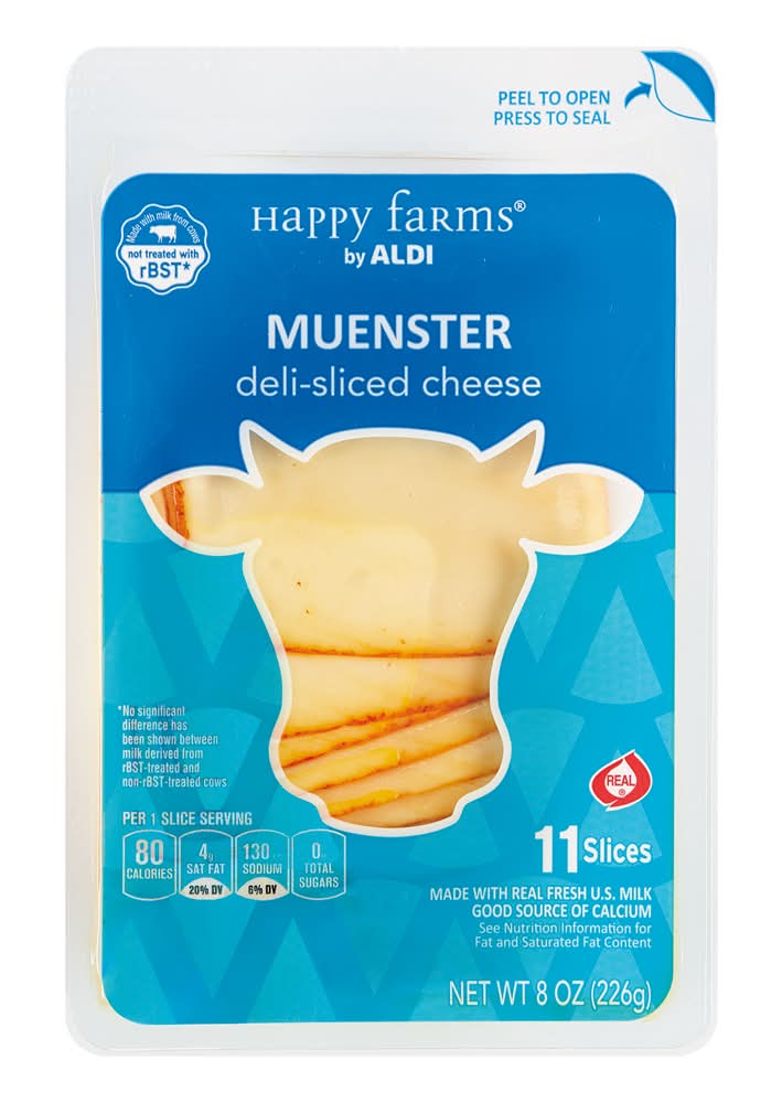 Happy Farms Deli Sliced Muenster Cheese