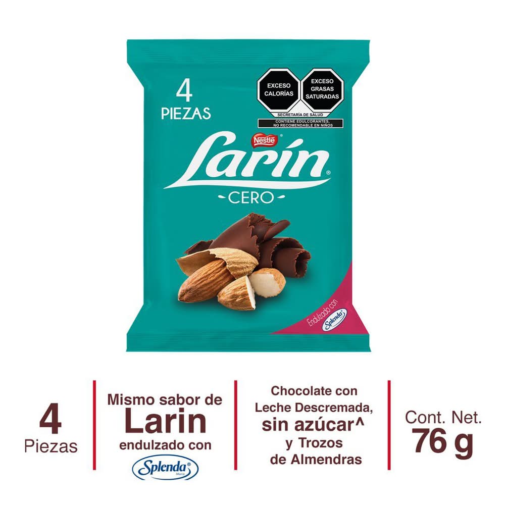 Larín · Chocolate sin azúcar (76 g)