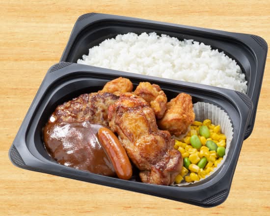 ミックスグリルデラックス弁当 [Jumbo Size] Mixed Grill Deluxe Lunch Box