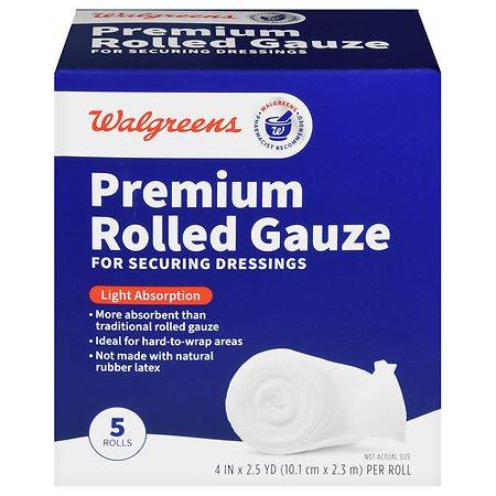 Walgreens Rolled Gauze Bandage 2.5 Yd