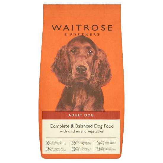 Waitrose & Partners Adult Dog Complete & Balanced Dog Food With Chicken and Vegetables (2.5kg)