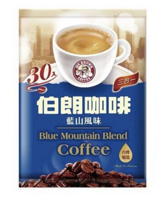 金車伯朗藍山風味咖啡(3合1)*30入#4710085200597