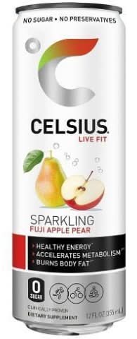 Celsius Sparkling Energy Drink, Fuji Apple Pear (12 fl oz)