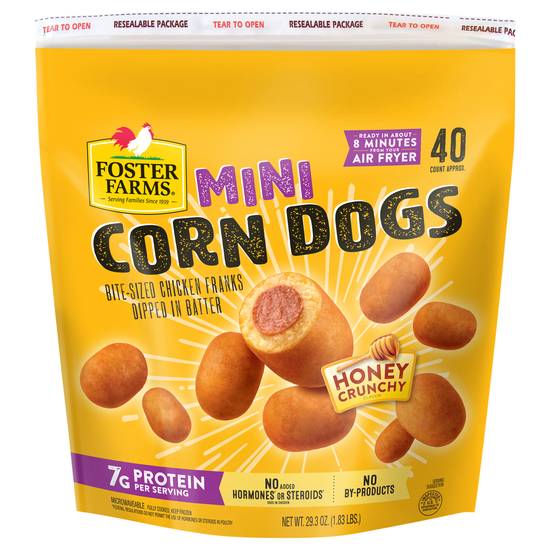 Foster Farms Honey Crunchy Flavor Mini Corn Dogs (40 ct)