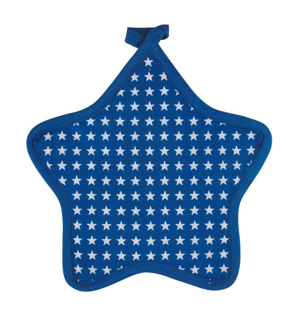 Patriotic Blue Star Printed Potholder
