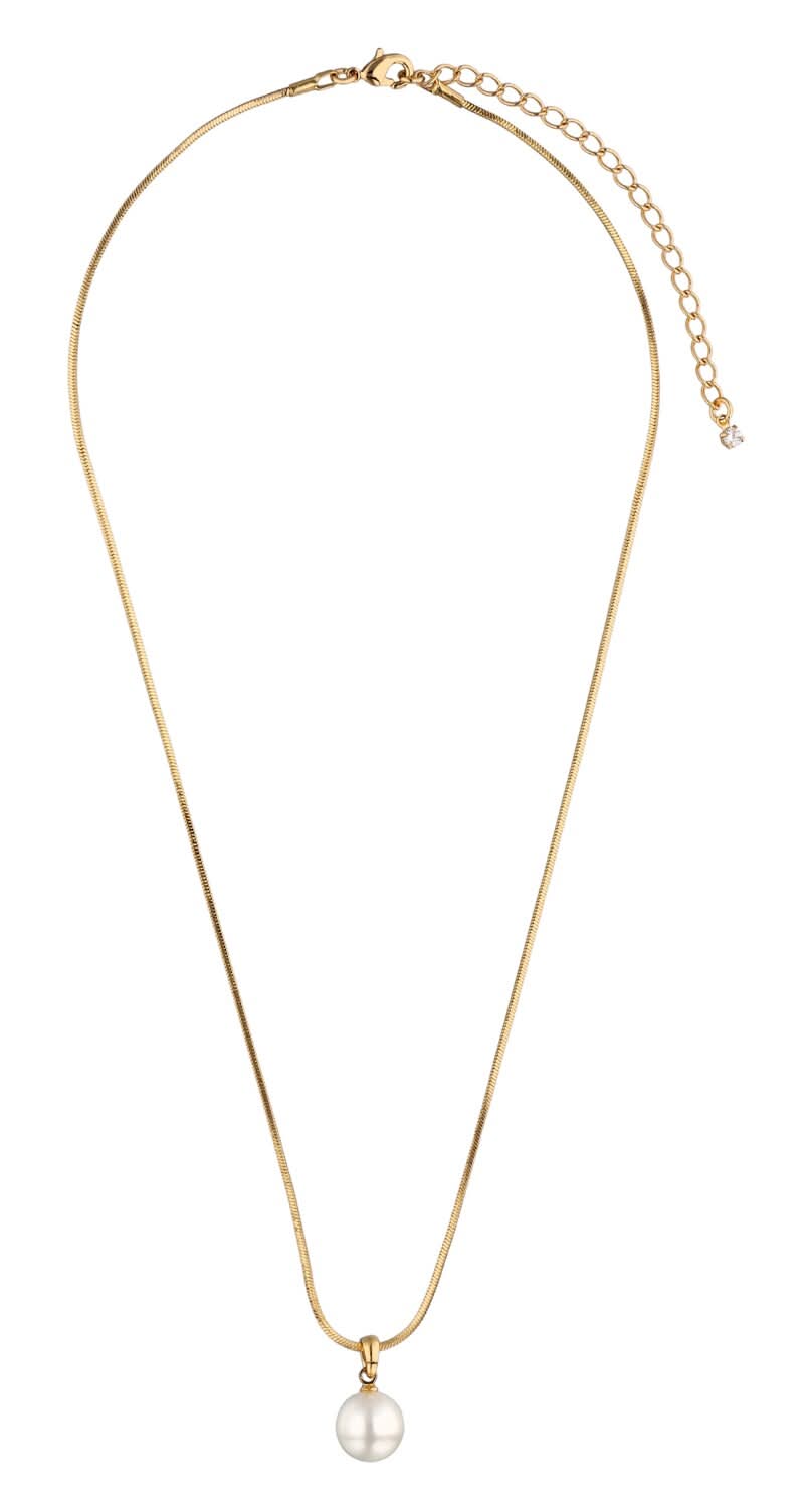 I Am Jewelry Pearl Gold Necklace