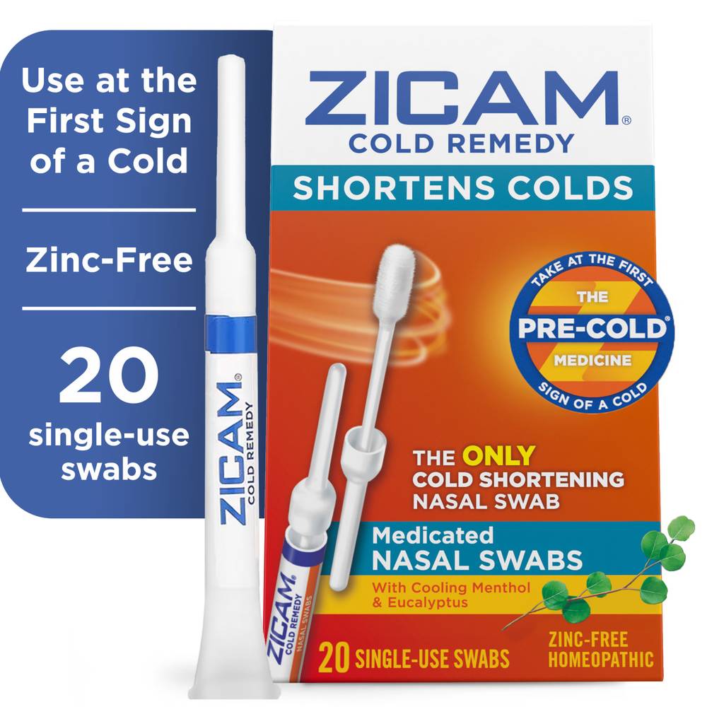 Zicam Medicated Nasal Swabs Cold Remedy (20 ct)