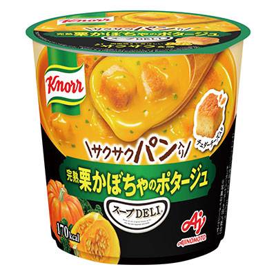 味の素　クノール　スープＤＥＬＩ　サクサクパン入り　完熟栗かぼちゃのポタージュ　３８．２ｇ