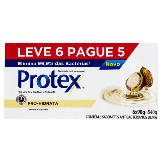 Protex sabonete em barra corporal macadâmia nutri protect (6 un, 85 g)