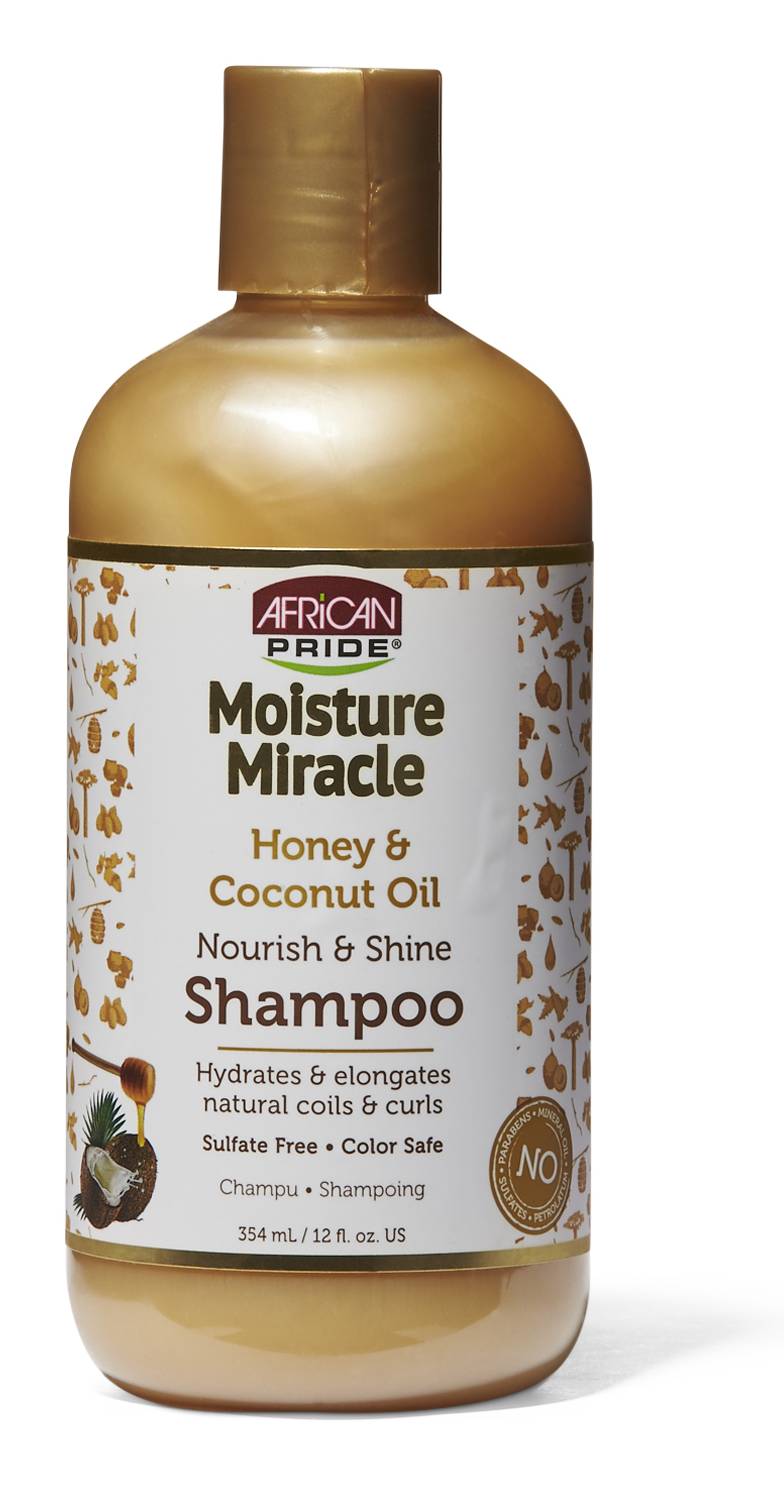 African Pride Honey & Coconut Oil Nourish & Shine Shampoo (16 fl oz)