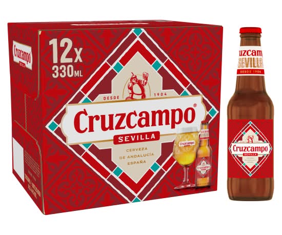 Cruzcampo Sevilla Lager Beer (330ml)
