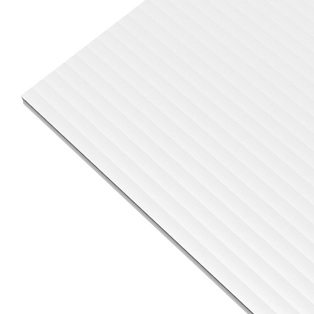 PLASKOLITE 0.157-in T x 30-in W x 36-in L White Corrugated Plastic Sheet | 1TW3036C