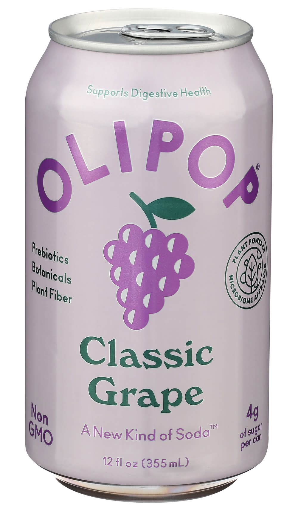 Olipop A New Kind Of Prebiotic Soda, Classic Grape (12 fl oz)