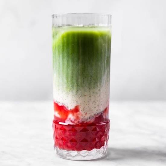 Iced Raspberry Jam Matcha